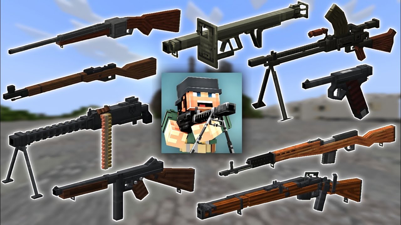 BlockFront - All Guns Showcase | Minecraft Mod | v0.6.0.2b | By hiamscooter