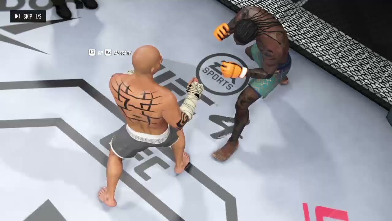 Another Created Fighter BRAWL Un-uploaded fight EA UFC 4 Online