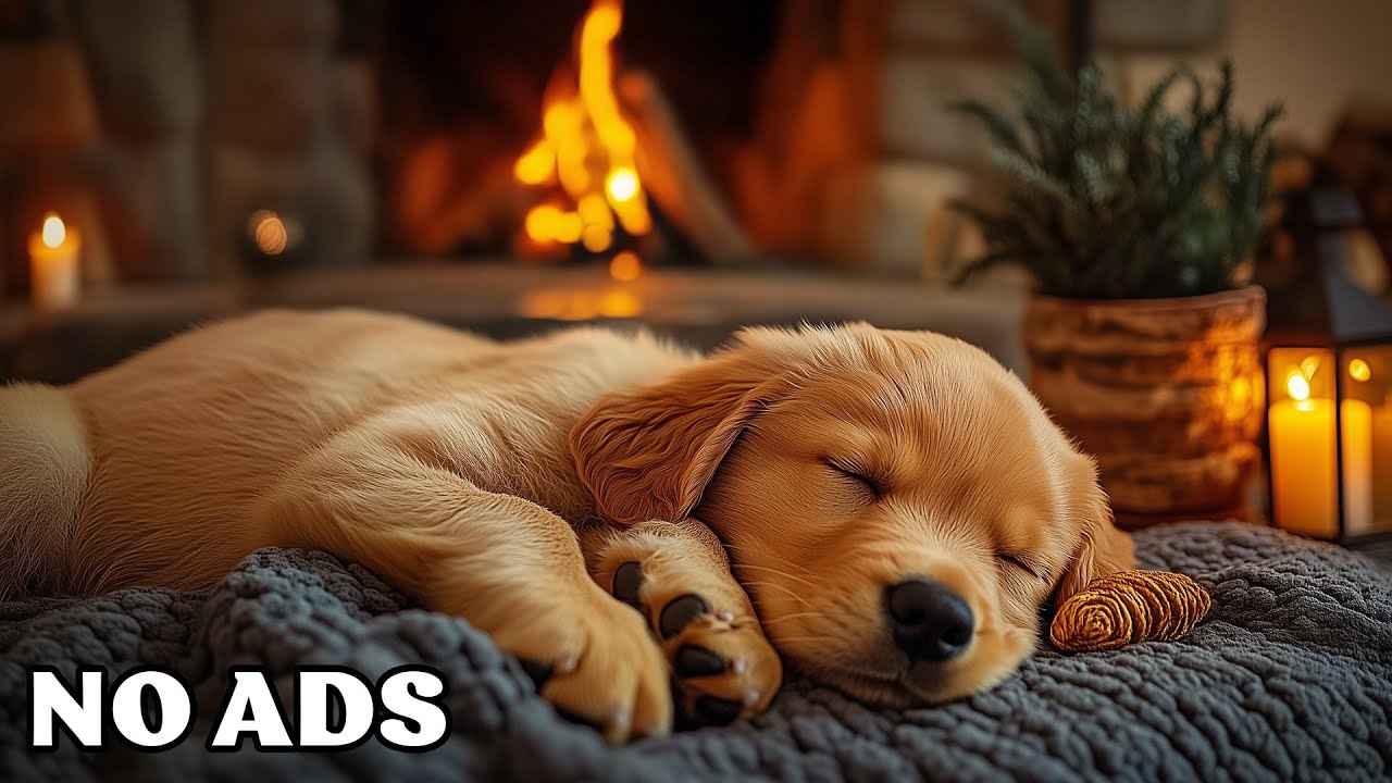 🐶12 Hours Of Dog Calming Music ❄️Peaceful Winter Night 🎵Soft Anxiety Relief Music No Ads