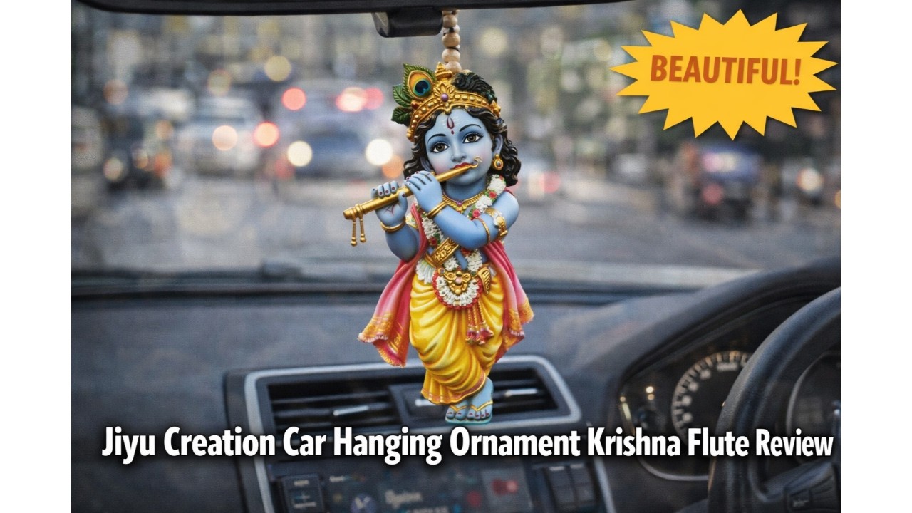 🚗 Jiyu Creation Car Hanging Ornament Krishna Flute Review 🚗
