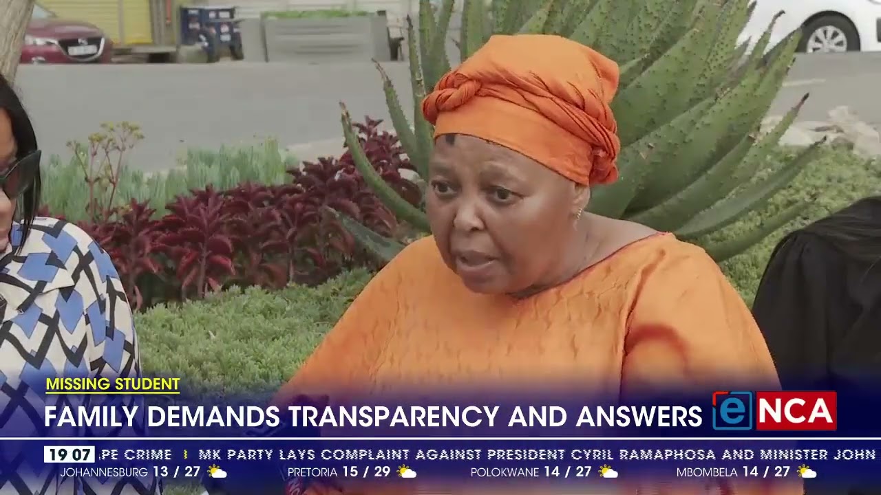 Missing student | Family demands transparency and answer