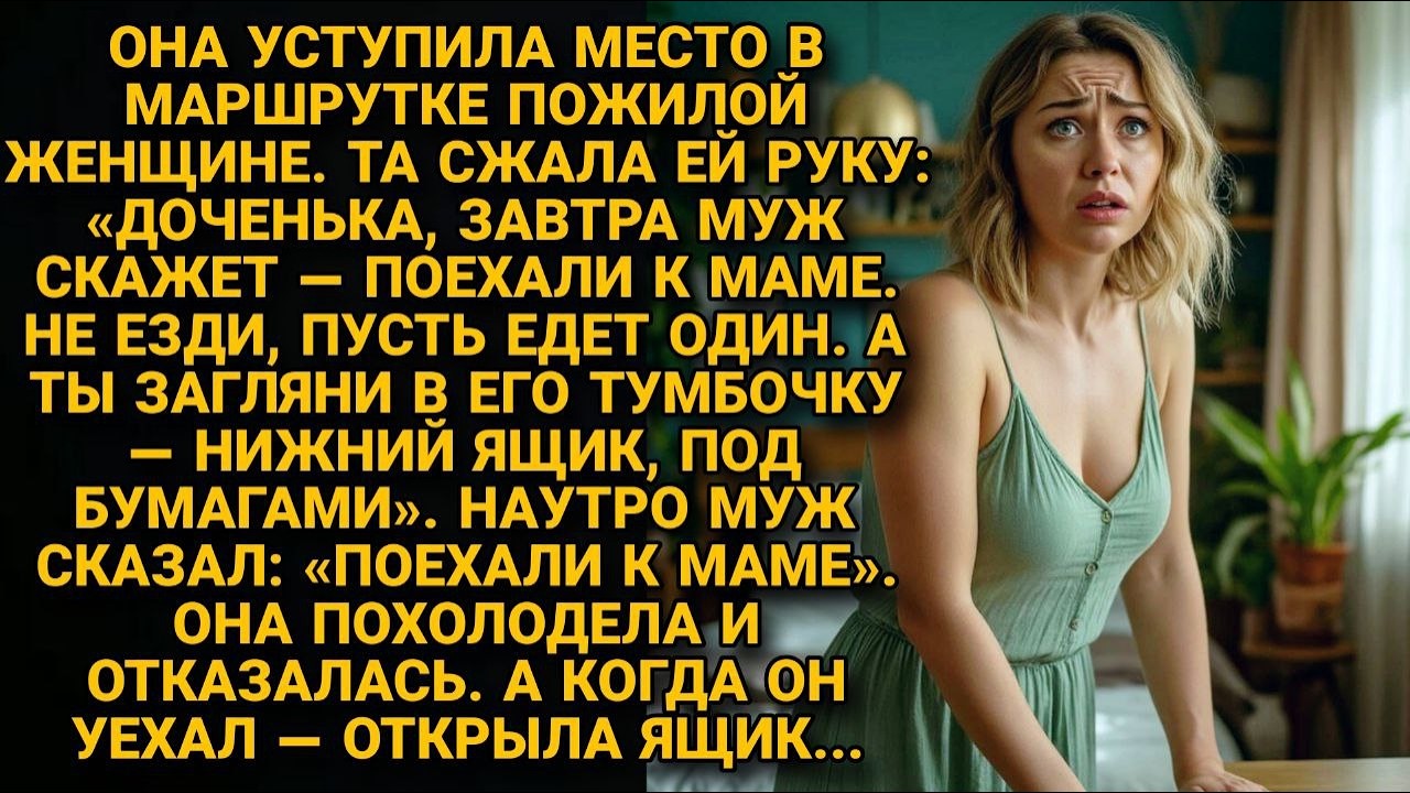 Семь лет брака, нижний ящик тумбочки и женщина, которую она видела один раз в жизни...