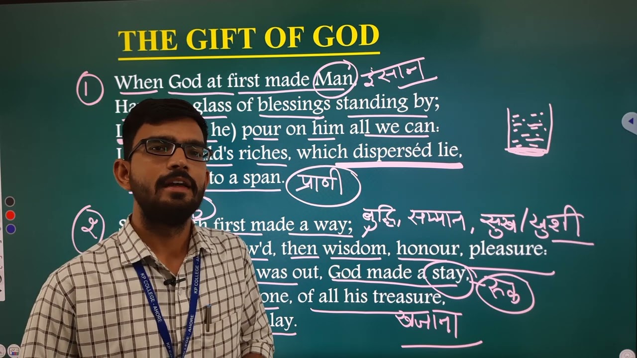 The Gifts of God || George Herbert || By Sachin Sir #english #literature #exam #result #poetry