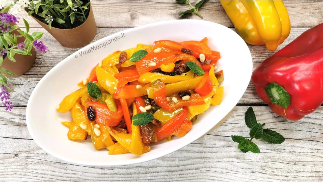 Peperoni in agrodolce al forno