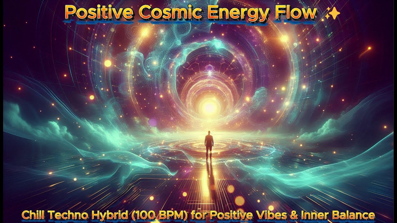 Positive Cosmic Energy Flow ✨ | Chill Techno Hybrid (100 BPM) for Positive Vibes & Inner Balance