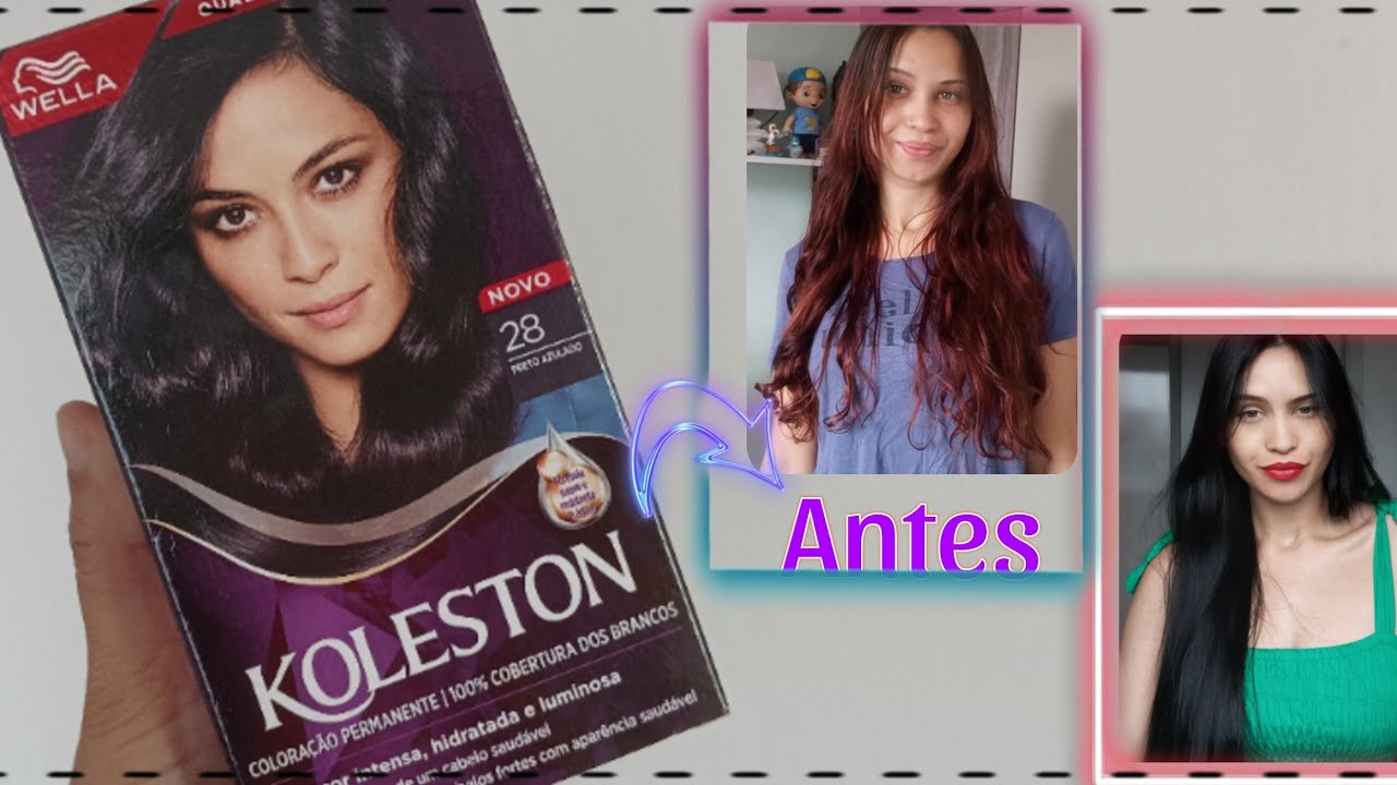 Testei Tinta KOLESTON PRETO AZULADO 💇 Por: Gabs Muniz ♥