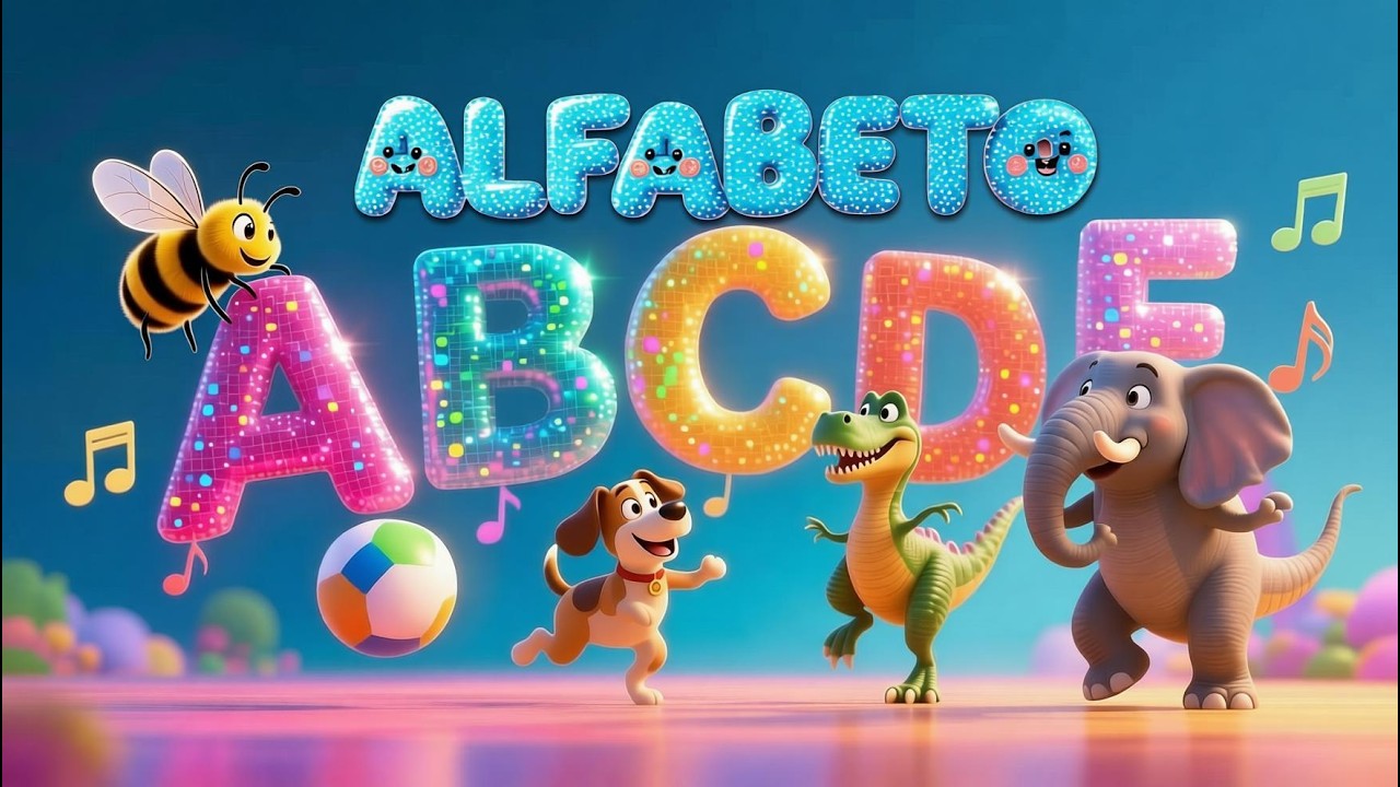 Aprenda o Alfabeto Divertido – Letra A a Z com Animais em 3D - Bellguinha Kids
