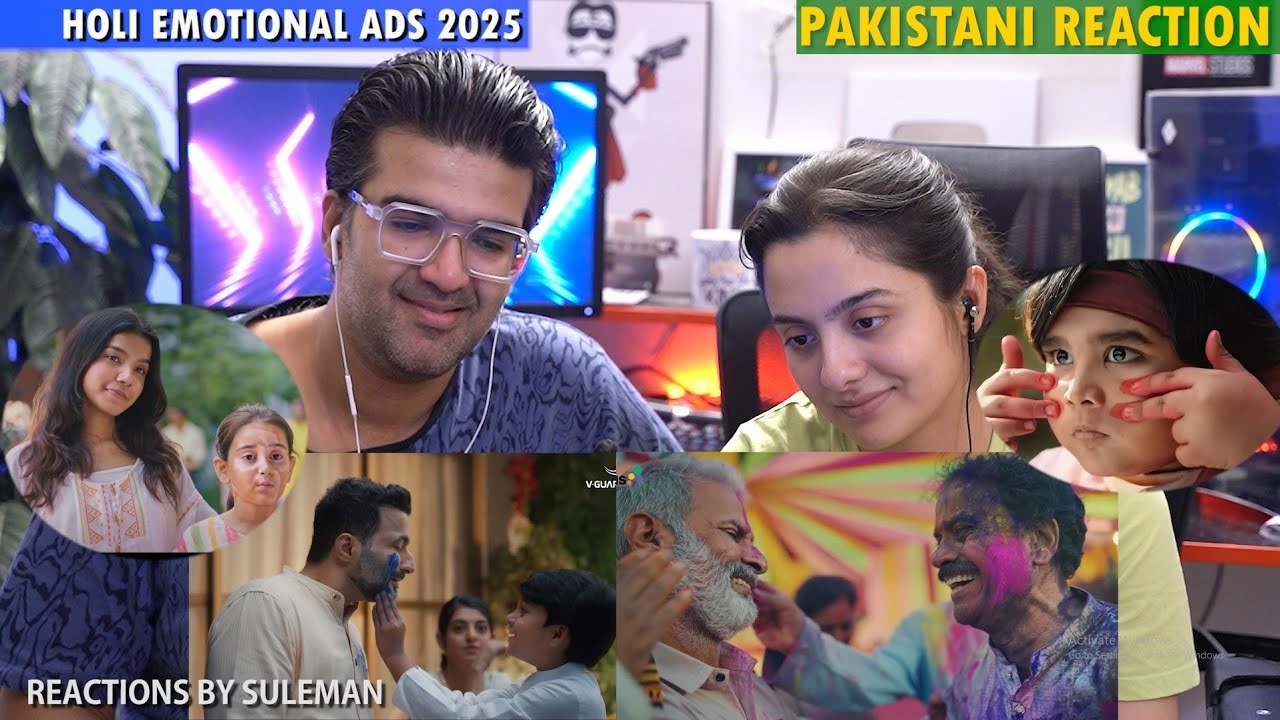 Pakistani Couple Reacts To Holi Emotional Ads | Will make You Cry | Holi 2025