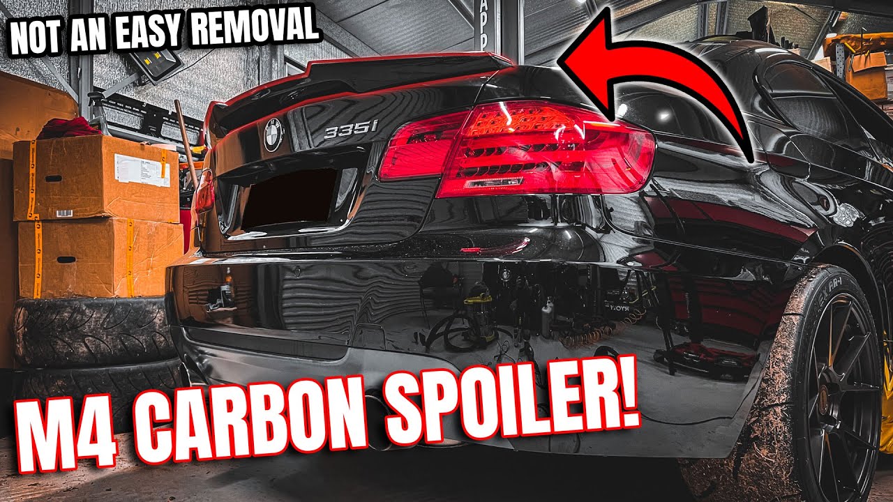 Снятие и установка спойлера BMW: M4 CS Carbon STYLE