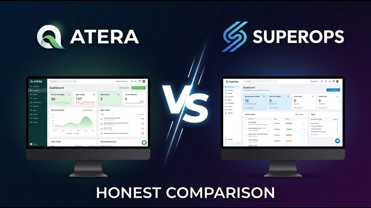 Atera & SuperOps Honest Comparison | Atera vs SuperOps Review | Best RMM Software IT Professionals