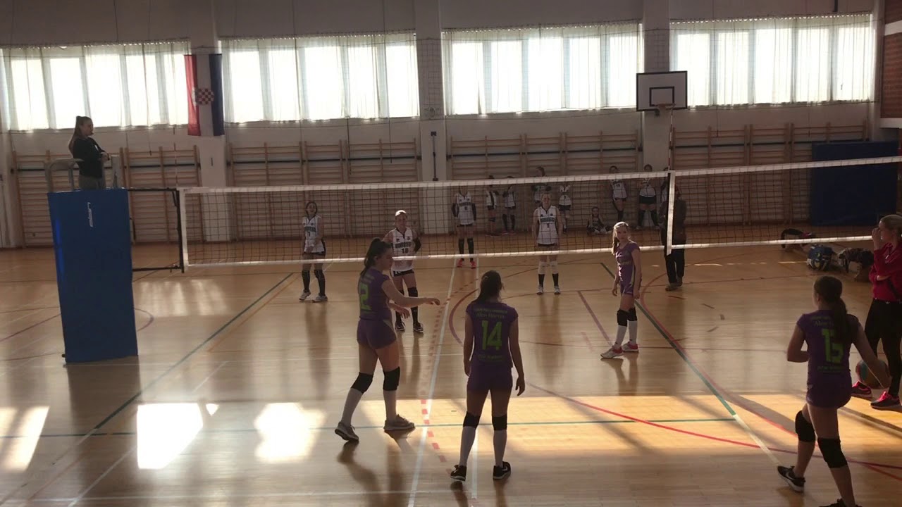 MALA ODBOJKA OK FORESTA-ŽOK KA&Scaron;TEL 2:0 DRUGI SET REGIONALNO IVANEC 24.03.2018. POLUFINALE