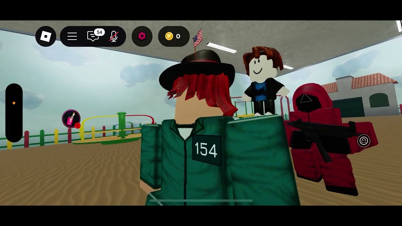 Playing Roblox squid game