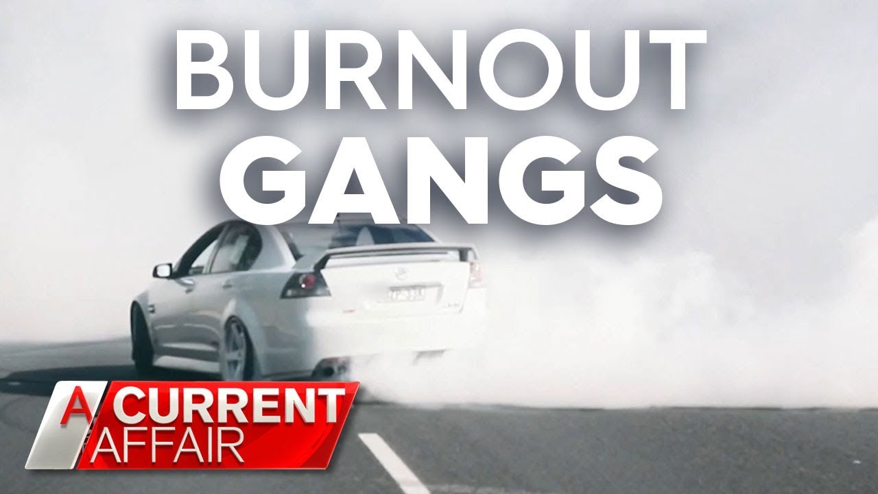 Burnout Gangs' Freeway Antics | A Current Affair