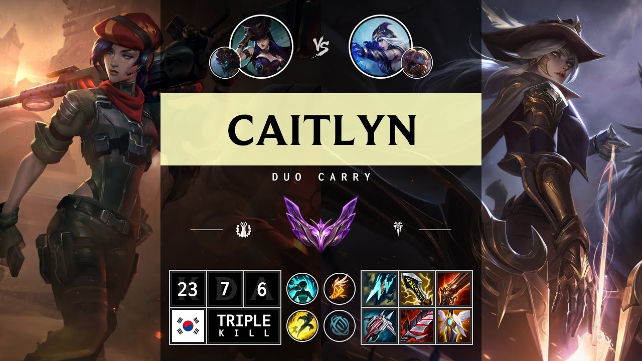 Caitlyn ADC vs Ashe - KR Master Patch 14.14