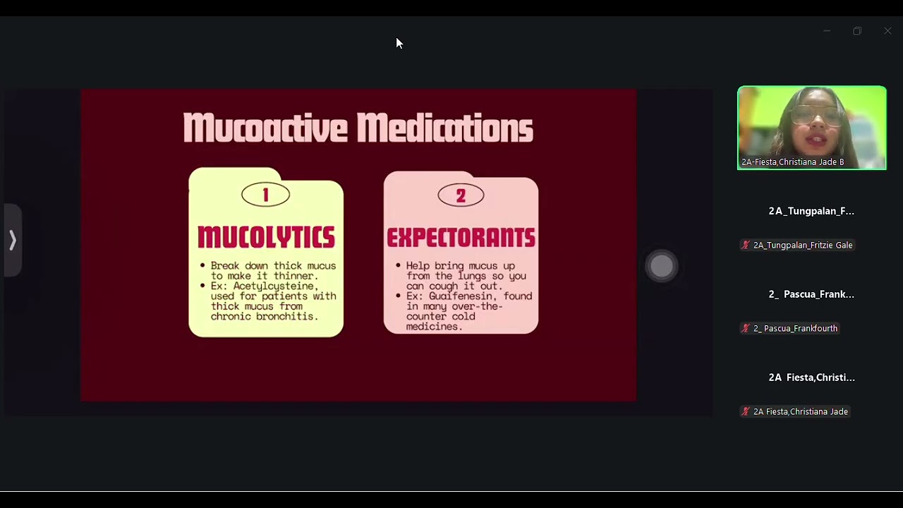 Module 9 Mucus Controlling Drugs (Group Report)