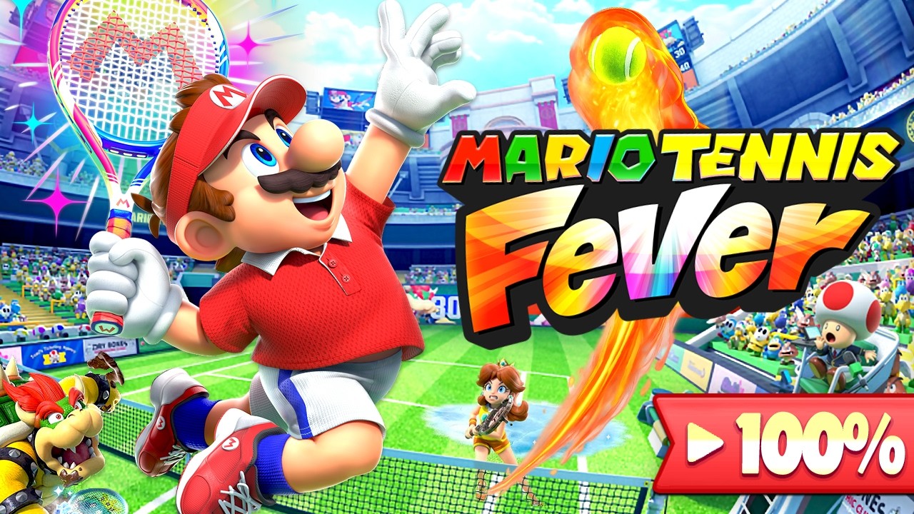 Mario Tennis Fever - FULL GAME 100% Walkthrough