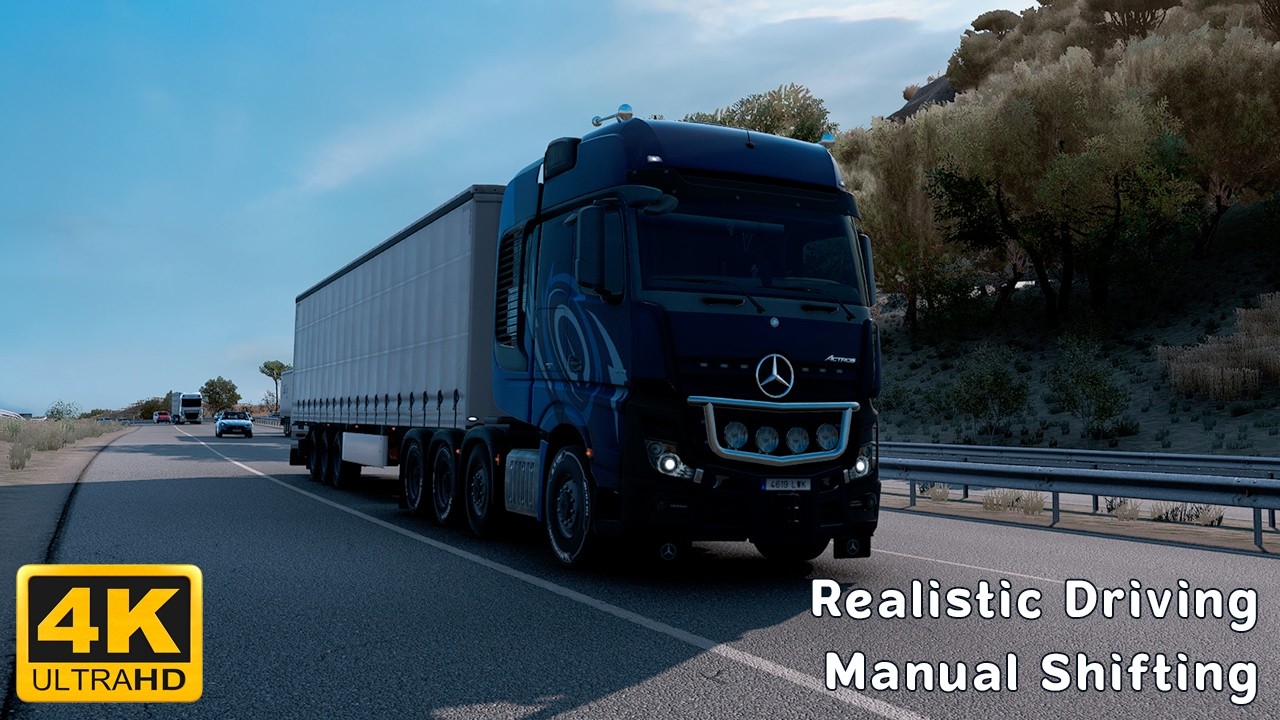 Relaxing ETS2 Gameplay | Mercedes New Actros 455 HP | Interior View