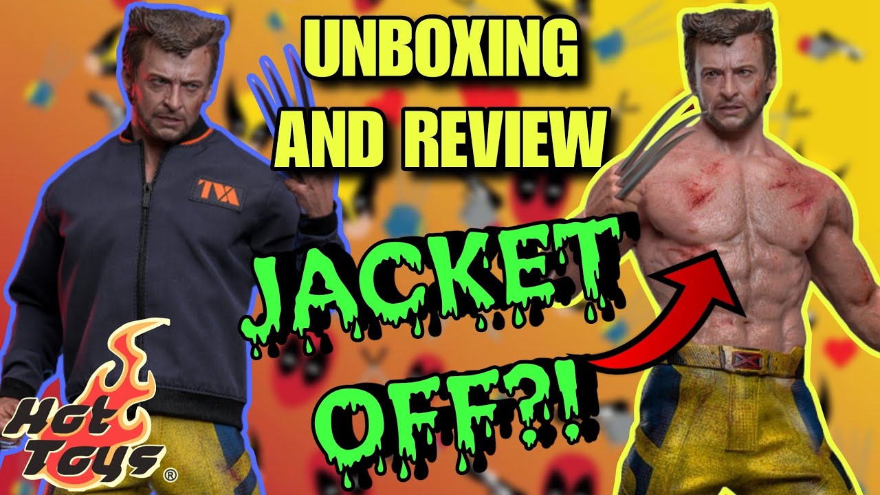 JACKET OFF! WOLVERINE TVA JACKET HOT TOYS 1/6 FIGURE UNBOXING AND REVIEW