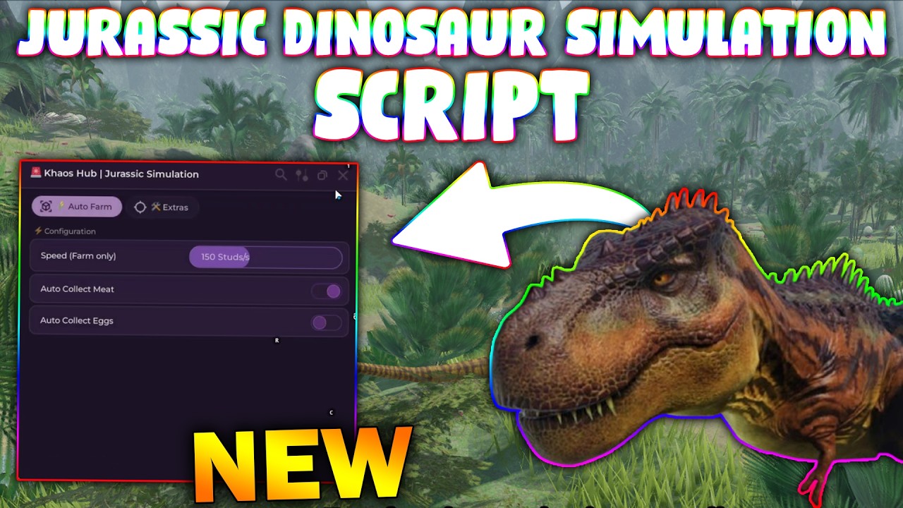 *NEW* Jurassic Dinosaur Simulation Script (PASTEBIN 2026) ( AUTO FARM  )