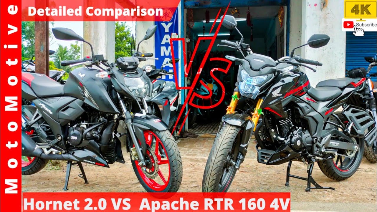 Apache RTR 160 4V 4 Million Edition vs Hornet 2.0 | Which Is Better For You?  #apache #hornet #tvs