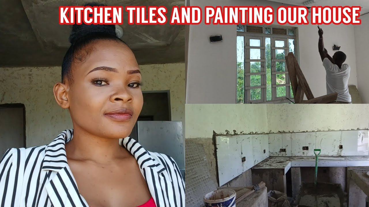 KITCHEN TILES//PAINTING OUR HOUSE//DIY//TILING OUR KITCHEN COUNTER TOPS//VILLAGE LIFE