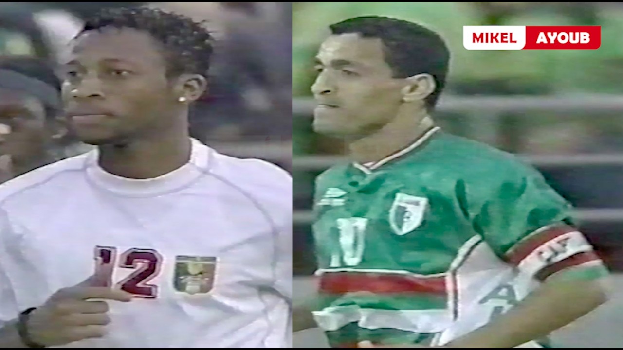 ملخص المباراة المثيرة بين الجزائر 0 - 2 مالي .. أمم افريقيا 2002  تعليق عصام الشوالي