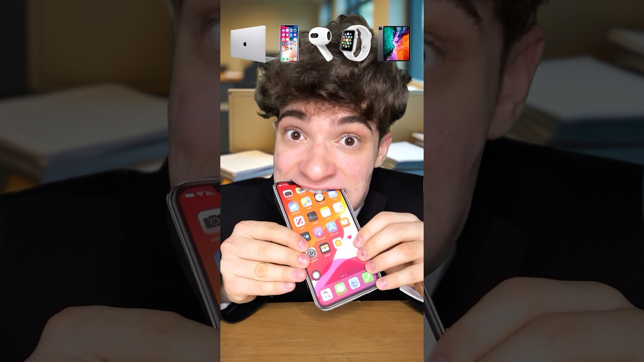 I Got Fired&hellip; So I Ate Everything! 🤤 (Apple Products ASMR)