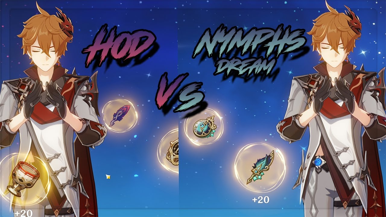 Childe C6 MAXED Artifacts Test HoD VS New Set Nymph's Dream Comparison Showcase | Genshin impact