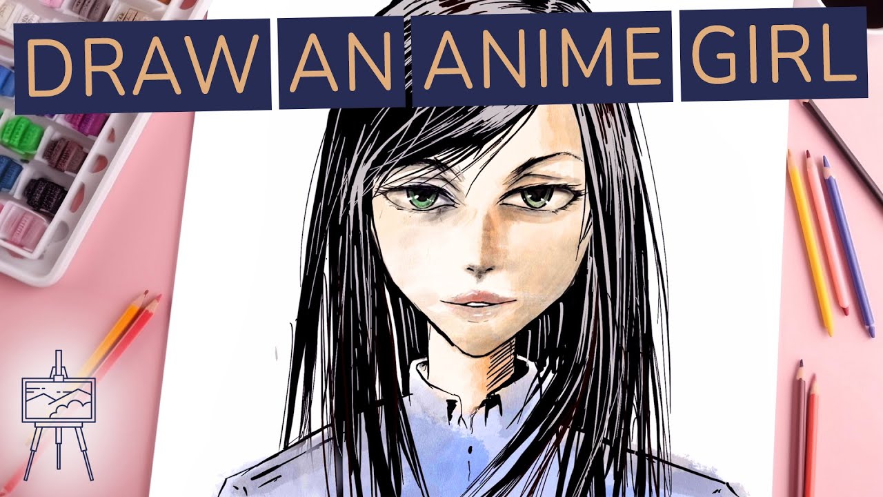How to Draw an Anime Girl - Detailed #drawingtutorial