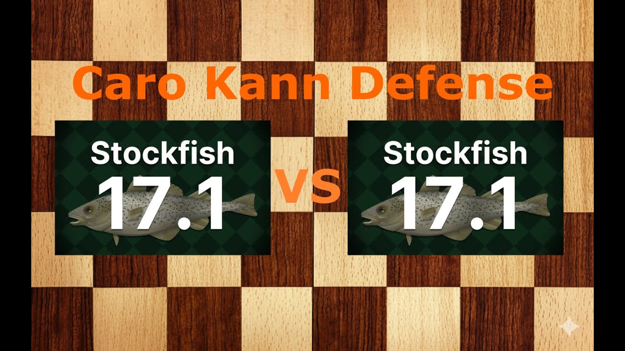 Идеальная игра в шахматы Stockfish 17 1 против Stockfish 17 1. Защита Каро-Канн. Битва шахматных ...