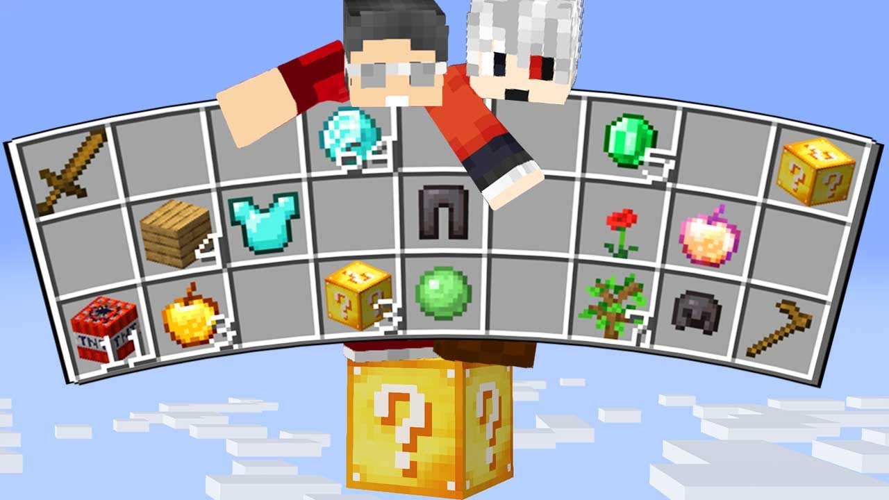 ORTAK ENVANTER TEK BLOK ŞANS BLOKLARI - Minecraft
