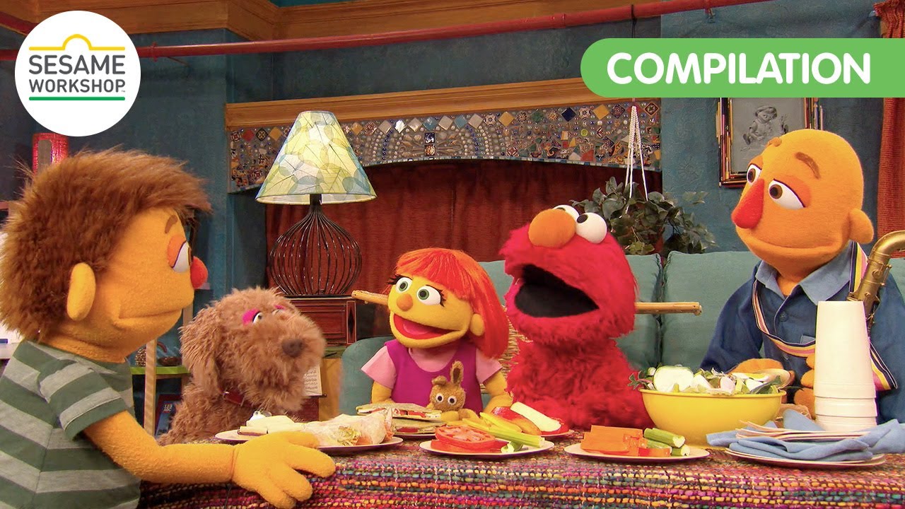 Celebrating Julia! Autism Awareness Month | Sesame Workshop Compilation