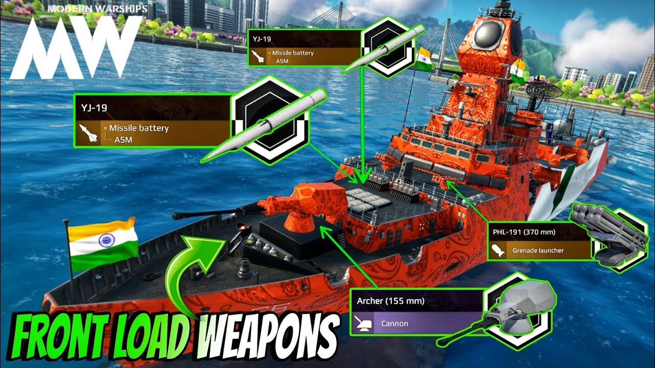 Sniping With GL - Really Crazy🔥- Fully Front Load Equipment Ship Even F2P 💸 - Modern Warships 