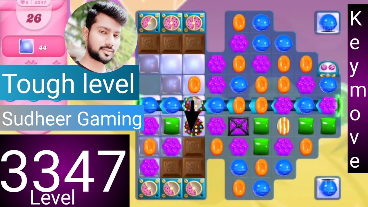 Candy crush saga level 3347 । No boosters । Hard level । Candy crush 3347 help । Sudheer Gaming