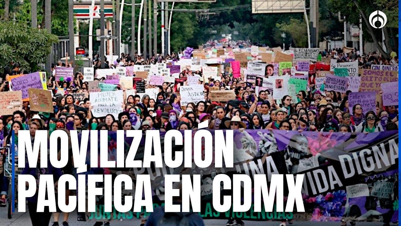 8M en CDMX: miles de mujeres marchan por justicia y seguridad en una movilización pacífica
