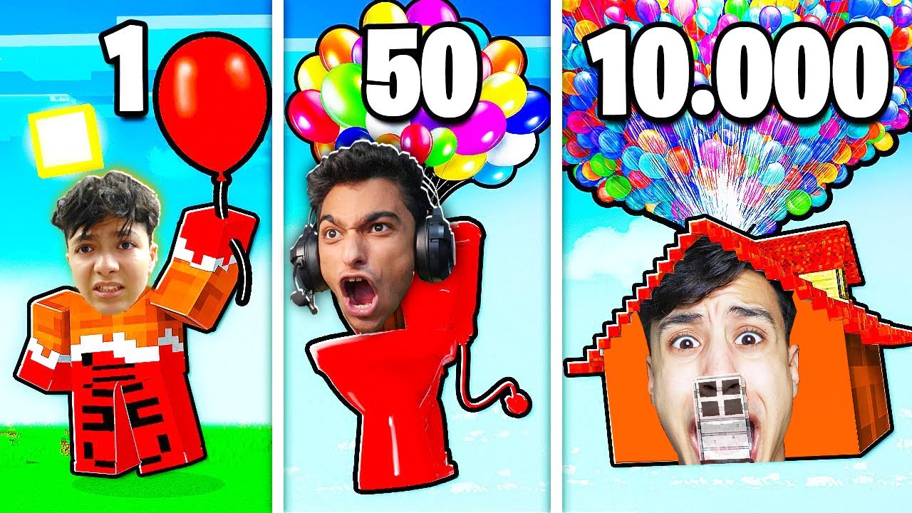 تحدي بناء افضل منزل طائر باستخدام البالونات (مليون بالونه)😳🎈|Roblox