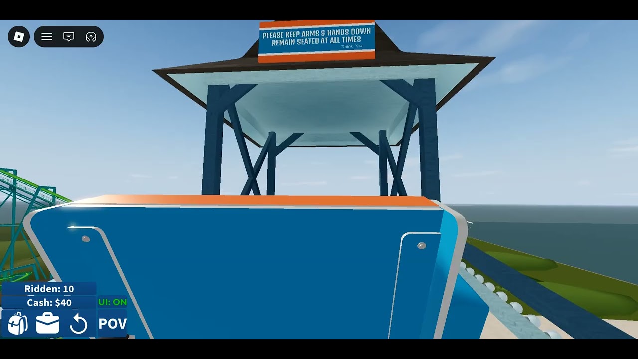 Seth Rides Blue Streak at Cedar Point