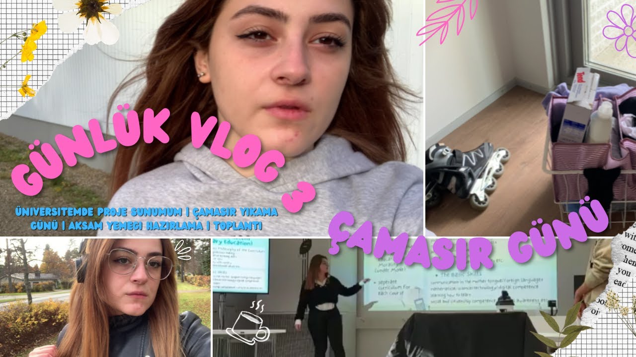 Finlandiya'da Öğrenci Olmak | Üniversitede Sunum Yaptık | Çamaşır Yıkama | Bezelye Pişirmeyi Denedim