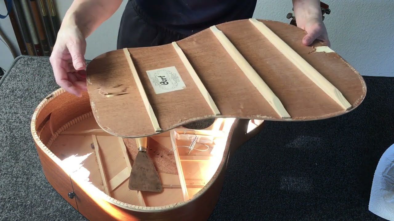 Repairing an acoustic guitar - Oh bracings, where have you gone?