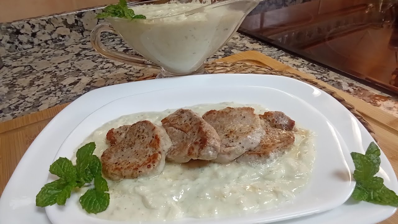 SOLOMILLO DE CERDO EN CREMA DE QUESO ROQUEFORT , una receta deliciosa que tienes que probar 👌🏼😋