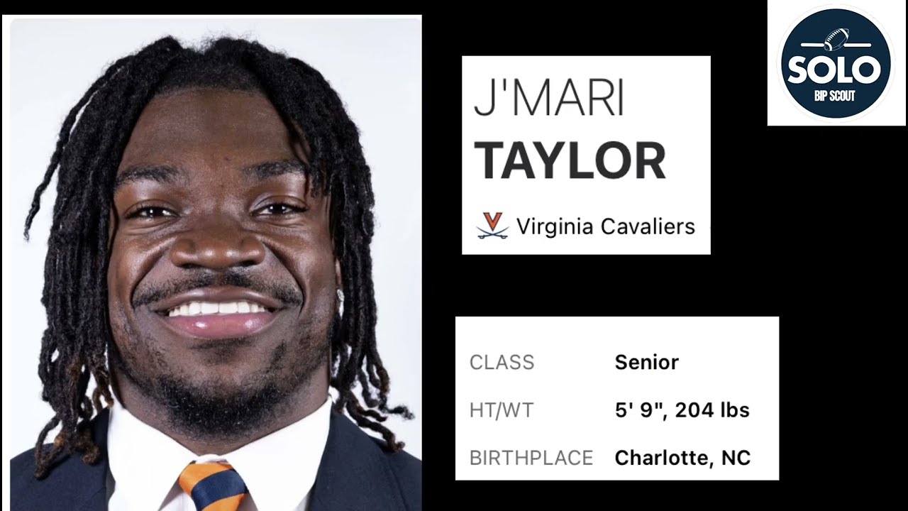 J'Mari Taylor #3 RB VIRGINIA - Senior Bowl