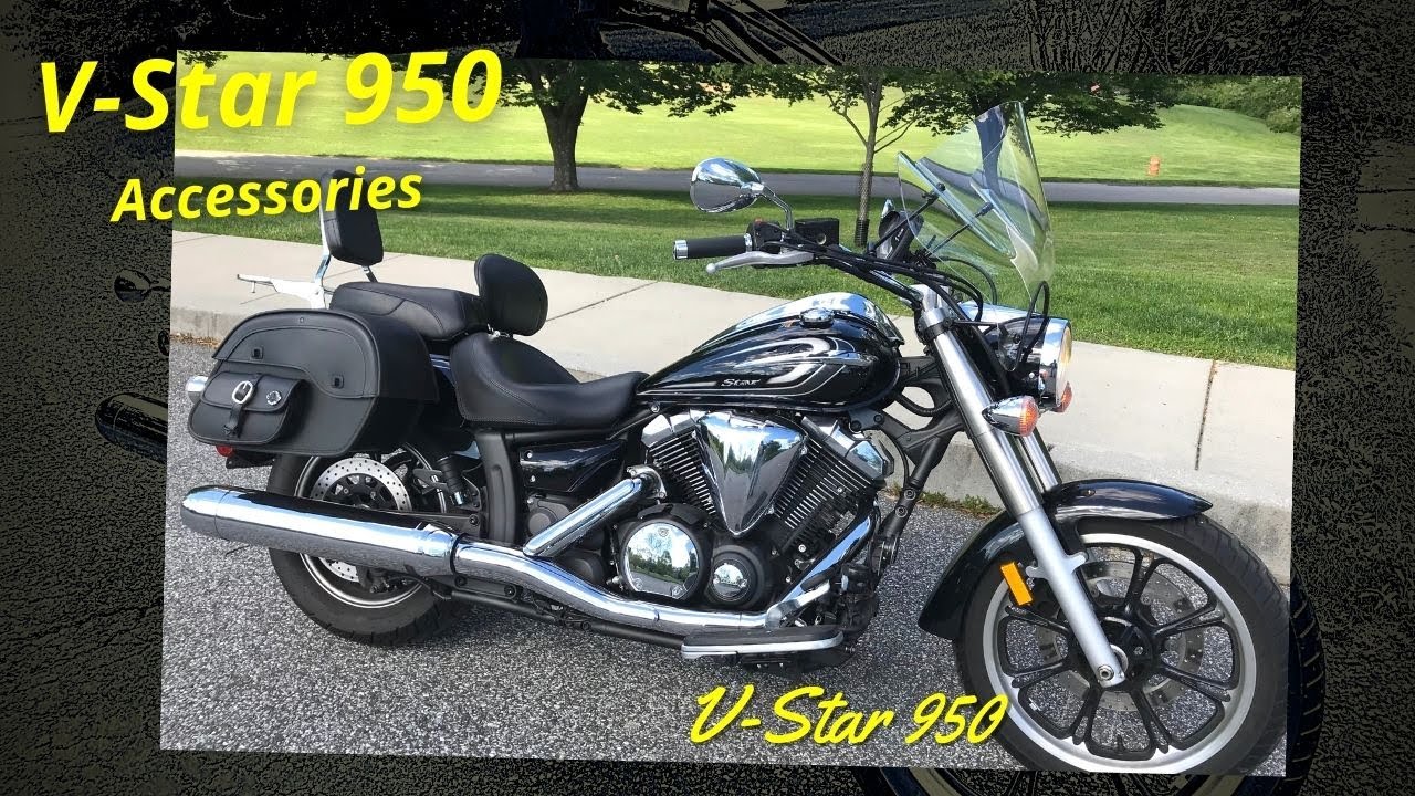 Необходимые аксессуары для Yamaha V-Star 950, включая подседельные сумки Viking