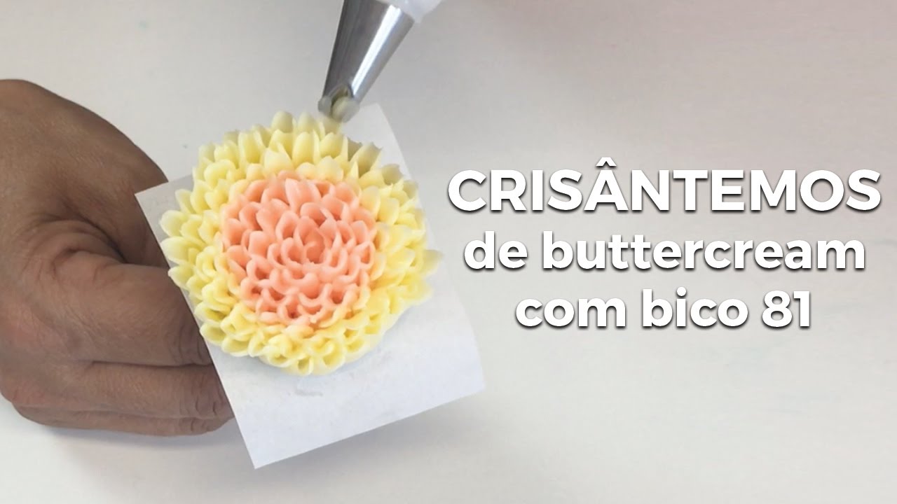 Como Fazer Flor Crisântemo com Bico de Confeitar 81
