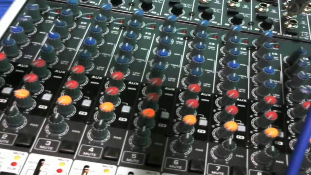 Mesa de som, XENYX 2222 USB-Behringer, configurar mesa de som,.