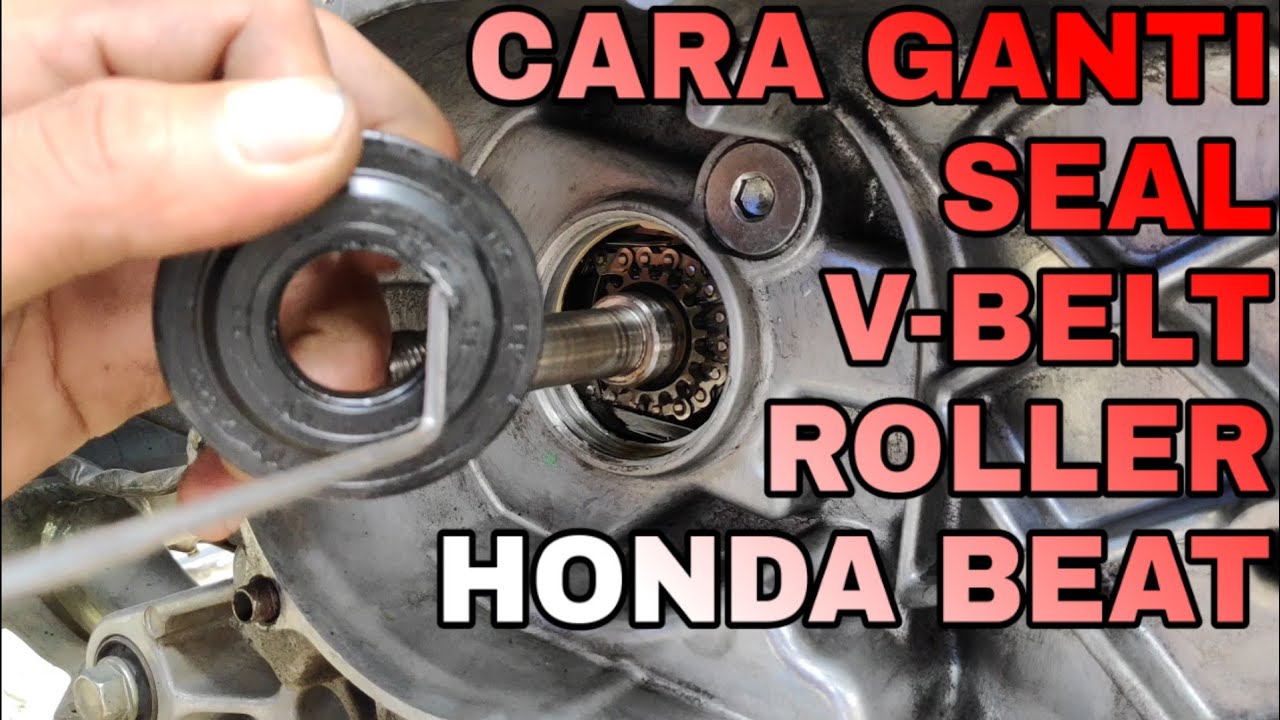 Ganti seal dan v-belt & roller honda beat