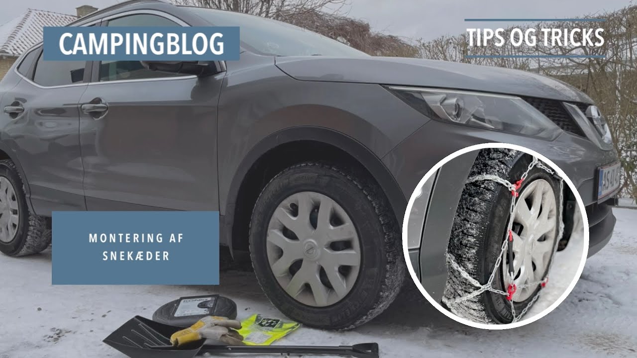 Montering af snekæder König CB12 - Snowchains