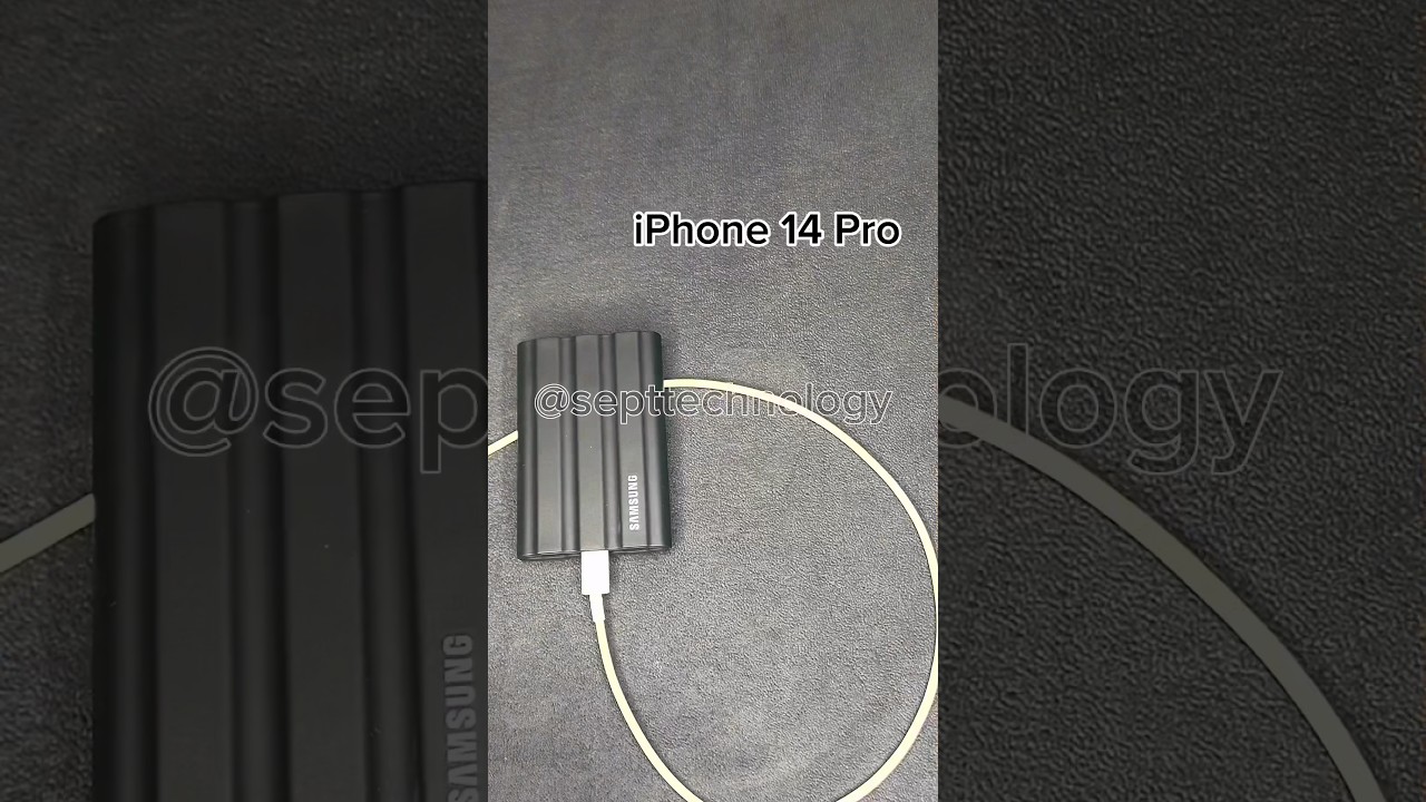 iPhone 14 Pro & iPhone 15 Pro Max Vs SAMSUNG PSSD T7 shield #iphone14pro #iphone15promax