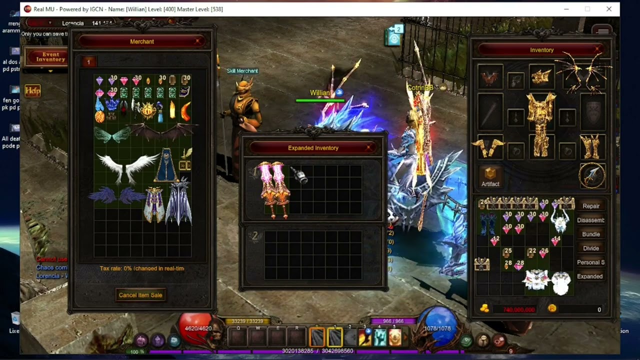 Deixando o set Blood Angel +11 com luck - Realmu