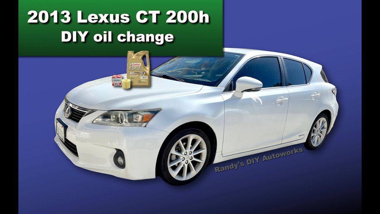 2013 Lexus CT 200h - oil change (DIY35)