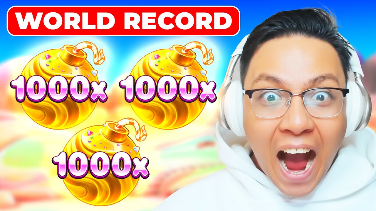 WORLD RECORD!!! 3 MULTIES X1000 on SWEET BONANZA 1000